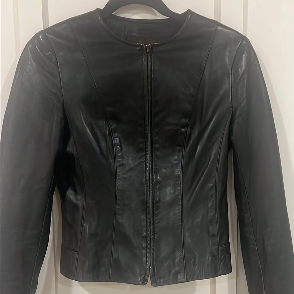Black Leather Jacket - Picture 2 of 7